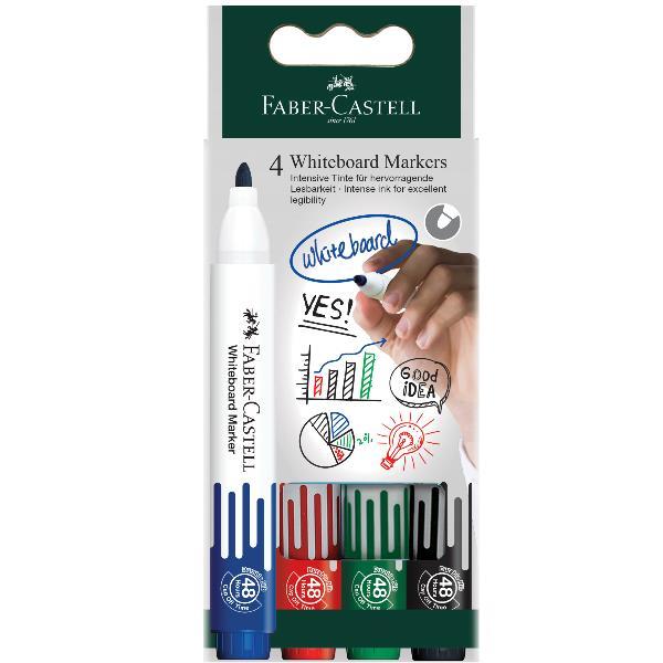 FABER CASTELL MARCATORE PER LAVAGNA PUNTA TONDA NERO …